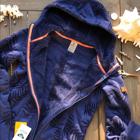 🌴🔆ROXY- FROST PRINTED ZIP UP HOODIE SWEATER🔆🌴 - Picture 5 of 16